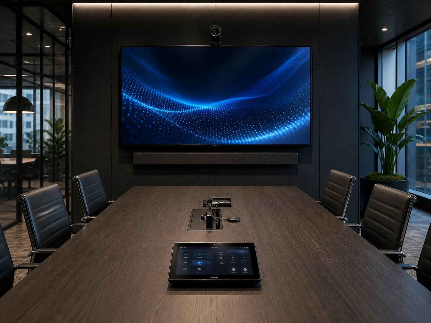 Boardroom AV setup project environment